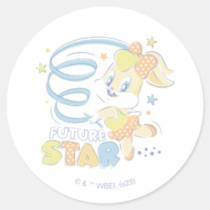 Baby_Lola_Bunny_Future_Star_Classic_Round_Sticker_1 Baby Lola Bunny Future Star Classic Round Sticker