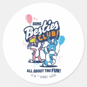 Baby_Lola_and_BUGS_BUNNY™_-_Besties_Club!_Classic_Round_Sticker_1 Baby Lola And BUGS BUNNY™ Besties Club Classic Round Sticker
