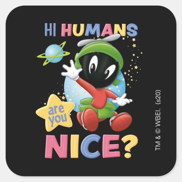 Baby_MARVIN_THE_MARTIAN™__Hi_Humans_Square_Sticker_1 Baby MARVIN THE MARTIAN™ Hi Humans Square Sticker
