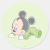 Baby_Mickey_Mouse_in_Green_Pajamas_Classic_Round_Sticker_1 Baby Mickey Mouse In Green Pajamas Classic Round Sticker