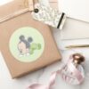 Baby_Mickey_Mouse_in_Green_Pajamas_Classic_Round_Sticker_5 Baby Mickey Mouse In Green Pajamas Classic Round Sticker