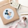 Baby_Mickey___Blue_Pajamas_Classic_Round_Sticker_5 Baby Mickey Blue Pajamas Classic Round Sticker