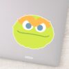 Baby Oscar The Grouch Big Face Sticker