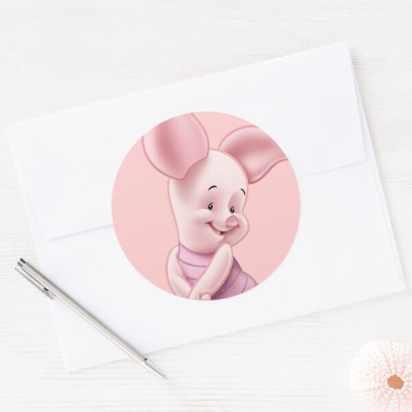 Baby_Piglet_Classic_Round_Sticker_3 Baby Piglet Classic Round Sticker