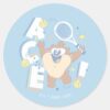 Baby_TAZ™_Tennis_Ace!_Classic_Round_Sticker_1 Baby TAZ™ Tennis Ace Classic Round Sticker