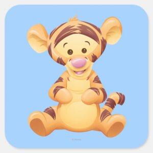 Baby Tigger Square Sticker