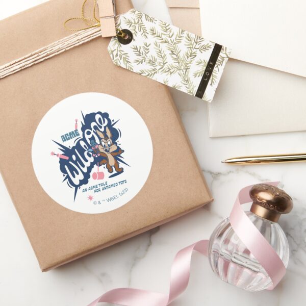 Baby_WILE_E._COYOTE™_-_Wild_One_Classic_Round_Sticker_5 Baby WILE E. COYOTE™ Wild One Classic Round Sticker