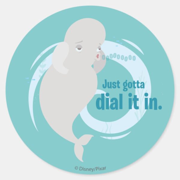 Bailey___Just_Gotta_Dial_it_in_Classic_Round_Sticker_1 Bailey Just Gotta Dial It In Classic Round Sticker 1