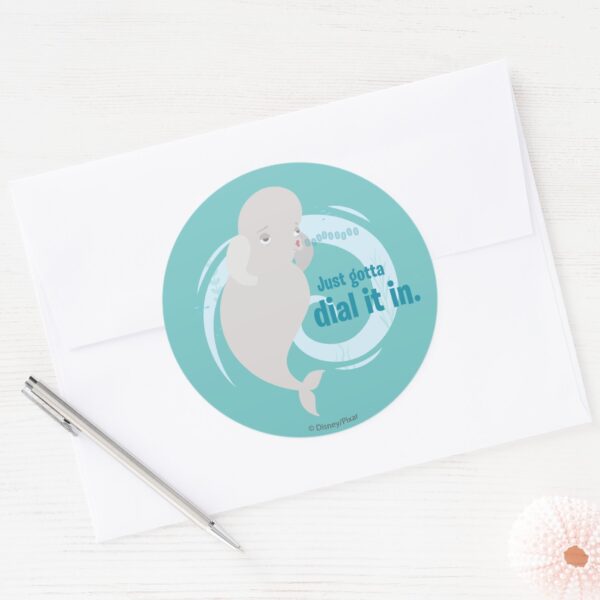 Bailey___Just_Gotta_Dial_it_in_Classic_Round_Sticker_3 Bailey Just Gotta Dial It In Classic Round Sticker