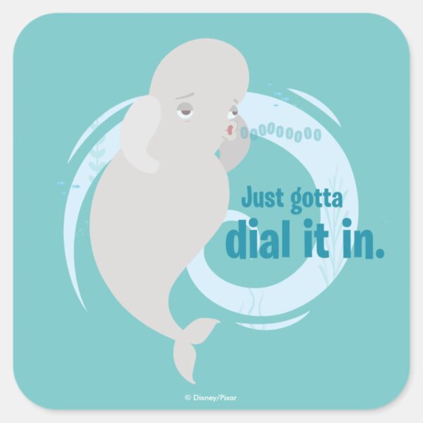 Bailey___Just_Gotta_Dial_it_in_Square_Sticker_1 Bailey Just Gotta Dial It In Square Sticker