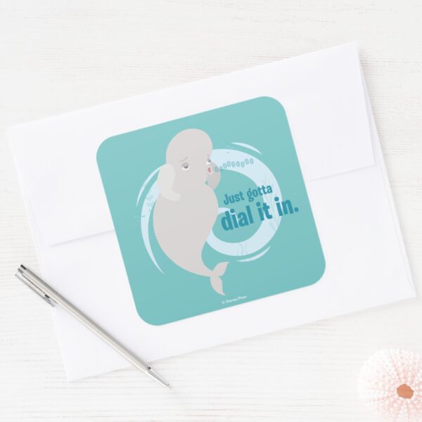 Bailey___Just_Gotta_Dial_it_in_Square_Sticker_3 Bailey Just Gotta Dial It In Square Sticker