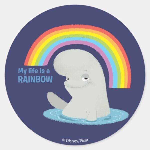 Bailey___My_Life_is_a_Rainbow_Classic_Round_Sticker_1 Bailey My Life Is A Rainbow Classic Round Sticker