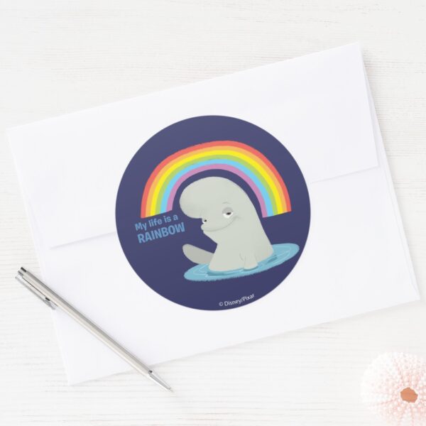Bailey___My_Life_is_a_Rainbow_Classic_Round_Sticker_3 Bailey My Life Is A Rainbow Classic Round Sticker
