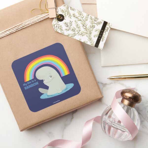 Bailey___My_Life_is_a_Rainbow_Square_Sticker_5 Bailey My Life Is A Rainbow Square Sticker