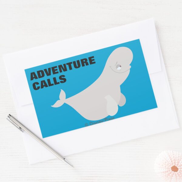 Bailey_the_Beluga_Whale_Rectangular_Sticker_3 Bailey The Beluga Whale Rectangular Sticker