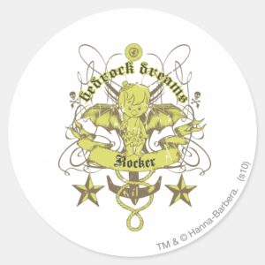 Bam_Bam_Bedrock_Dreams_Classic_Round_Sticker_1 Bam Bam Bedrock Dreams Classic Round Sticker