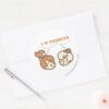 Bam Bam Loves PEBBLES™ Classic Round Sticker