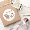Bam Bam Loves PEBBLES™ Classic Round Sticker
