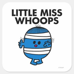 Bandaged_Little_Miss_Whoops_Square_Sticker_1 Bandaged Little Miss Whoops Square Sticker
