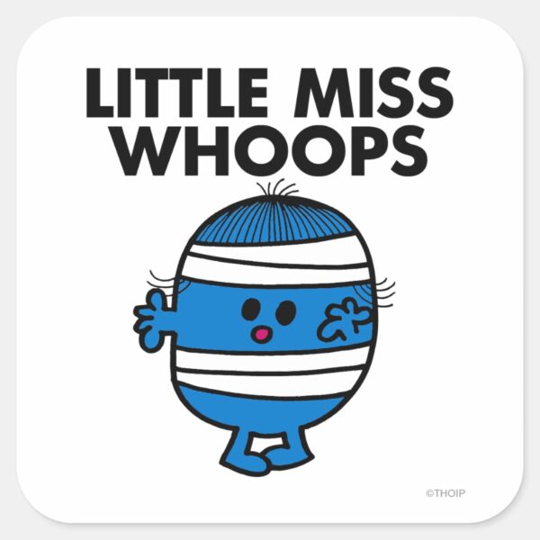 Bandaged_Little_Miss_Whoops_Square_Sticker_1 Bandaged Little Miss Whoops Square Sticker