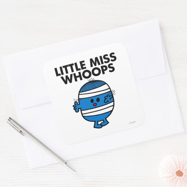 Bandaged_Little_Miss_Whoops_Square_Sticker_3 Bandaged Little Miss Whoops Square Sticker