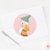 Bashful 2 Classic Round Sticker