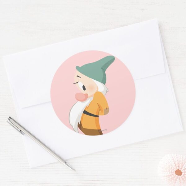 Bashful 2 Classic Round Sticker