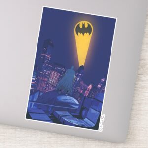 Bat_Signal_Over_Gotham_Sticker_1 Bat Signal Over Gotham Sticker
