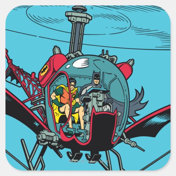 Batcopter_Square_Sticker_1 Batcopter Square Sticker