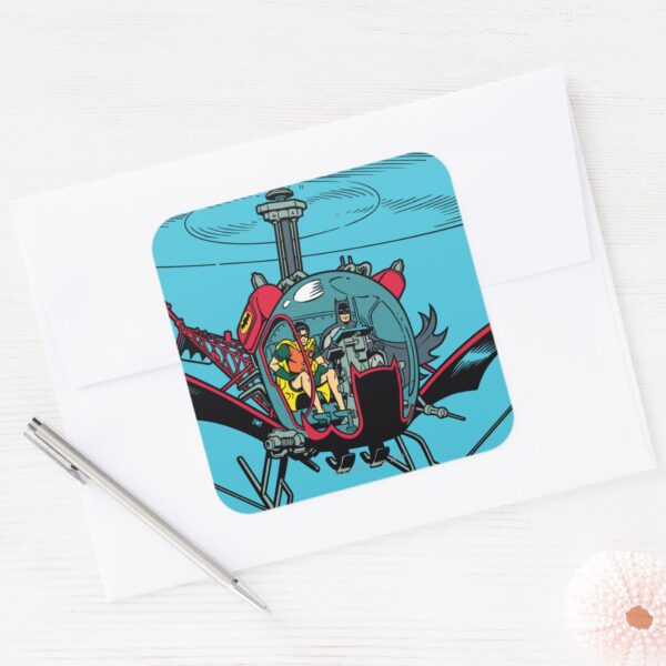 Batcopter_Square_Sticker_3 Batcopter Square Sticker