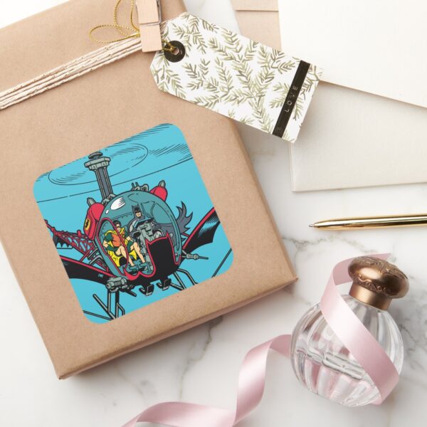 Batcopter_Square_Sticker_5 Batcopter Square Sticker