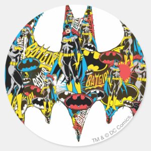 Batgirl Murderous Classic Round Sticker