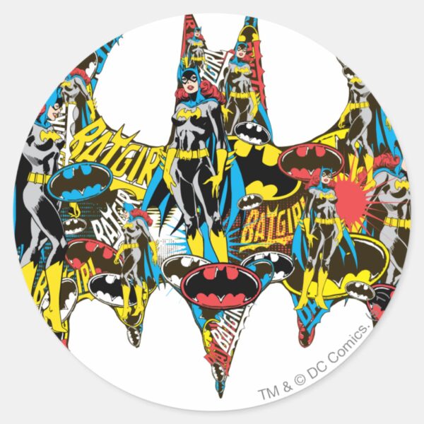 Batgirl_-_Murderous_Classic_Round_Sticker_1 Batgirl Murderous Classic Round Sticker
