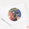 Batgirl_Classic_Round_Sticker_3 Batgirl Classic Round Sticker