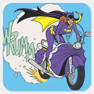 Batgirl Cycle Square Sticker