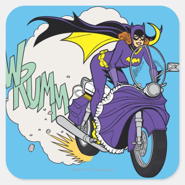 Batgirl_Cycle_Square_Sticker_1 Batgirl Cycle Square Sticker
