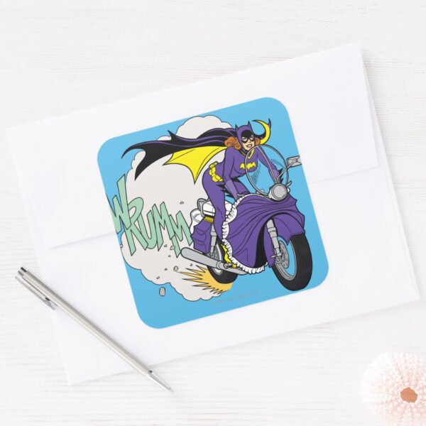 Batgirl_Cycle_Square_Sticker_3 Batgirl Cycle Square Sticker