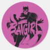 Batgirl_Ink_Brush_Name_Classic_Round_Sticker_1 Batgirl Ink Brush Name Classic Round Sticker
