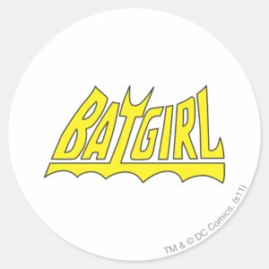 Batgirl Logo Classic Round Sticker