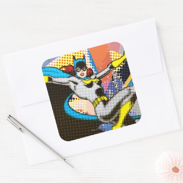 Batgirl_Mid-Air_Square_Sticker_3 Batgirl Mid Air Square Sticker