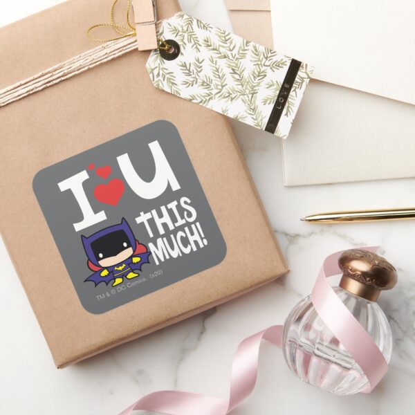 Batgirl_Mother's_Day___I_Love_U_This_Much!_Square_Sticker_5 Batgirl Mothers Day I Love U This Much Square Sticker