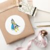 Batgirl_Poses_Classic_Round_Sticker_5 Batgirl Poses Classic Round Sticker