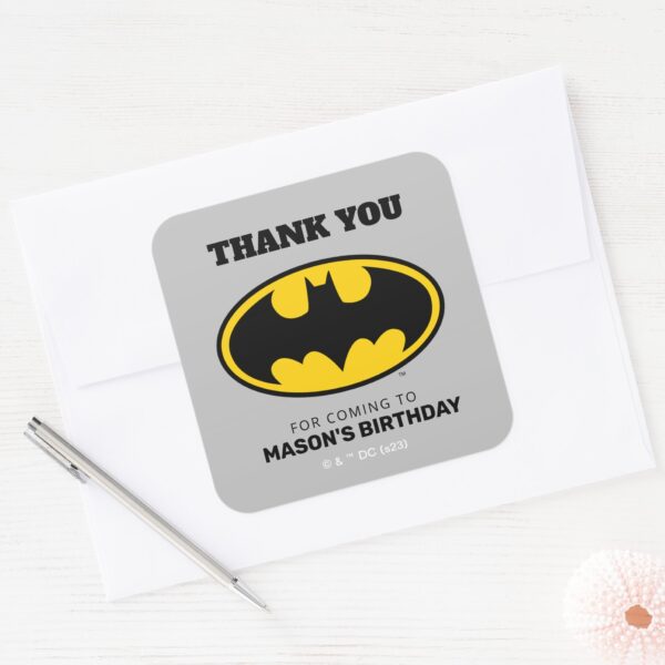Batman_-_Gotham_City_Thank_You_Square_Sticker_3 Batman Gotham City Thank You Square Sticker
