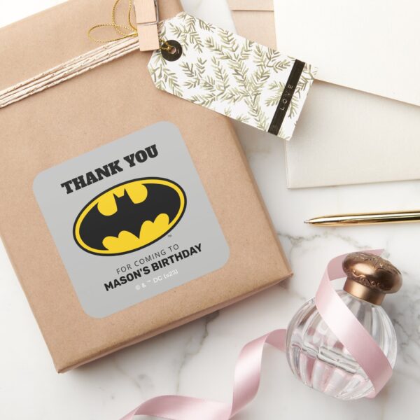 Batman_-_Gotham_City_Thank_You_Square_Sticker_5 Batman Gotham City Thank You Square Sticker