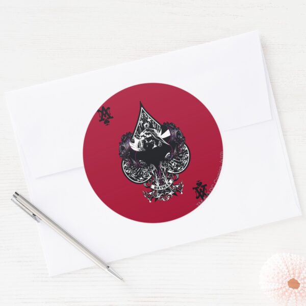 Batman_Ace_of_Spaces_Gothic_Crest_Classic_Round_Sticker_3 Batman Ace Of Spaces Gothic Crest Classic Round Sticker