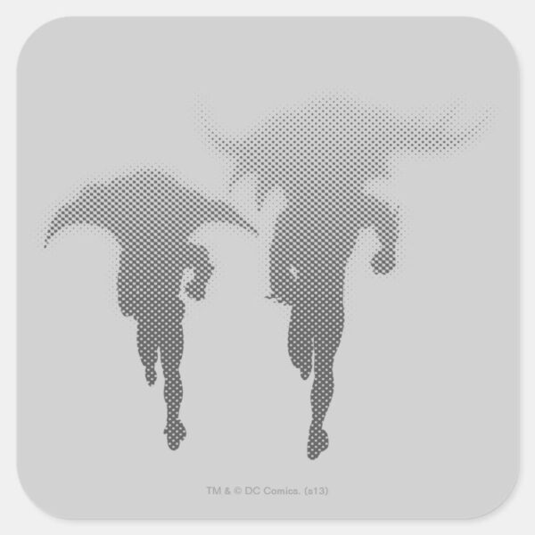Batman_And_Robin_Halftone_Gradient_Square_Sticker_1 Batman And Robin Halftone Gradient Square Sticker