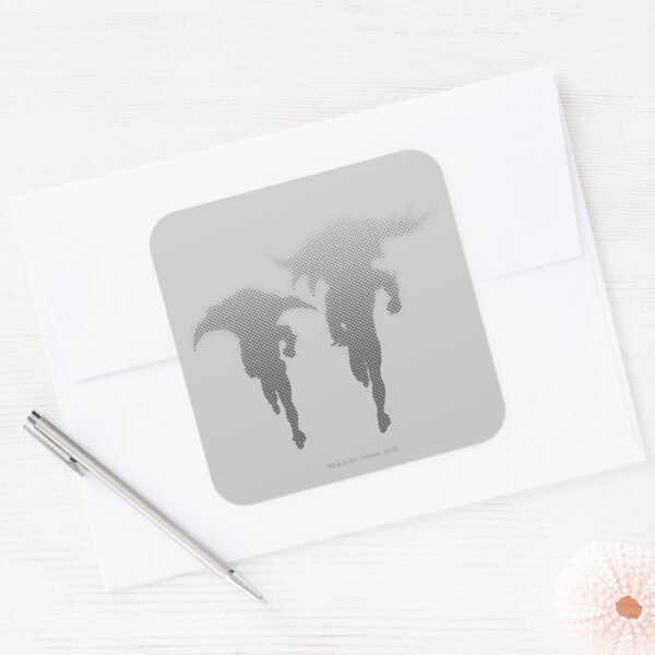 Batman_And_Robin_Halftone_Gradient_Square_Sticker_3 Batman And Robin Halftone Gradient Square Sticker