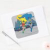 Batman_And_Robin_Running_Square_Sticker_3 Batman And Robin Running Square Sticker