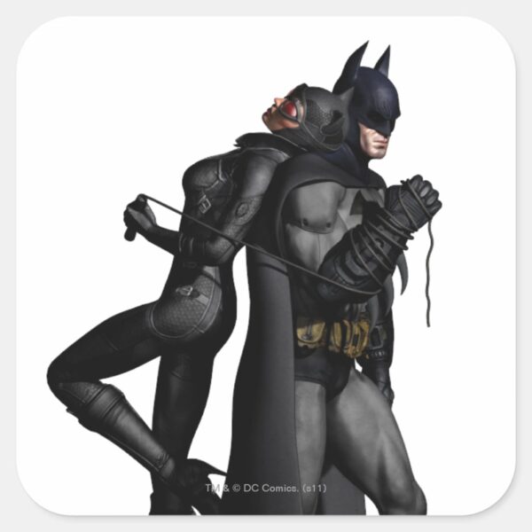 Batman_Arkham_City___Batman_and_Catwoman_Square_Sticker_1 Batman Arkham City Batman And Catwoman Square Sticker