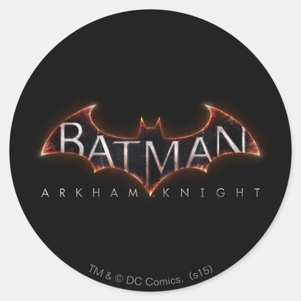 Batman_Arkham_Knight_Logo_Classic_Round_Sticker_1 Batman Arkham Knight Logo Classic Round Sticker